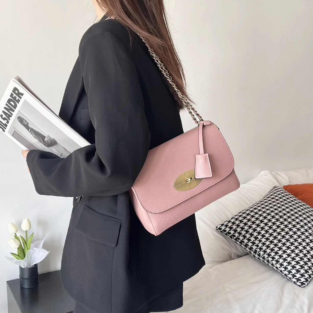 Mini Sac Cuir Boucle Chic