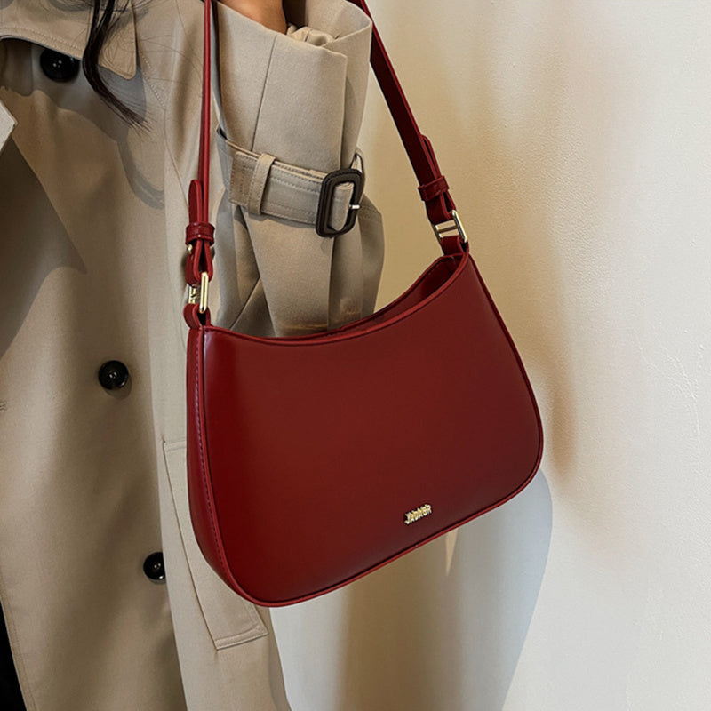 Sac Épaule Rouge Cuir Luxe