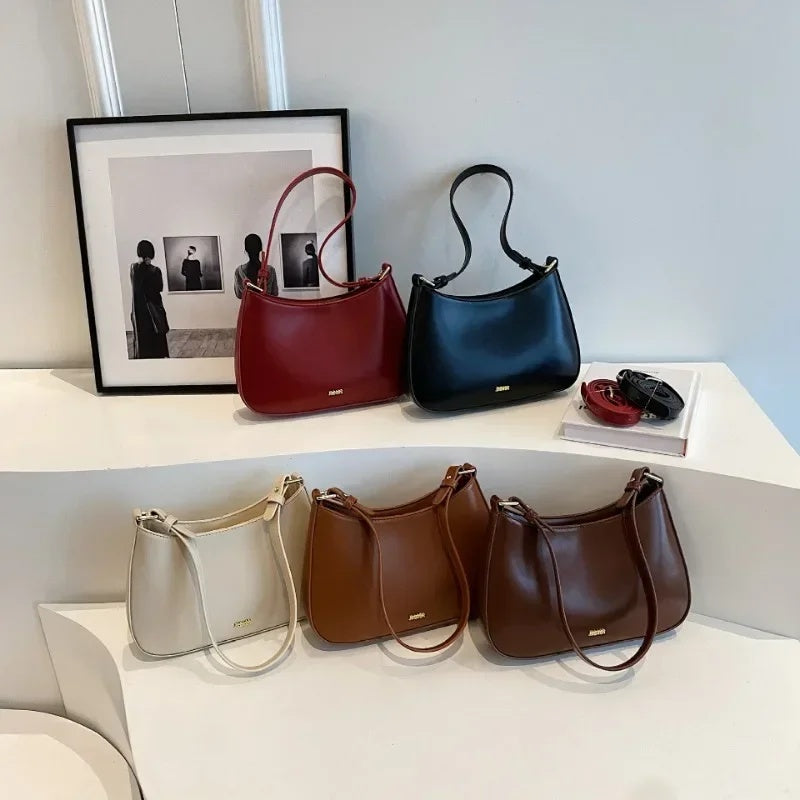 Sac Épaule Rouge Cuir Luxe