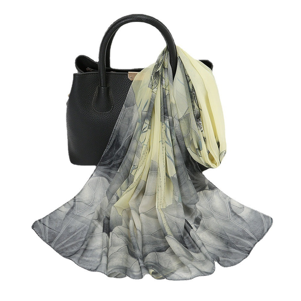 Foulard en soie en mousseline fine