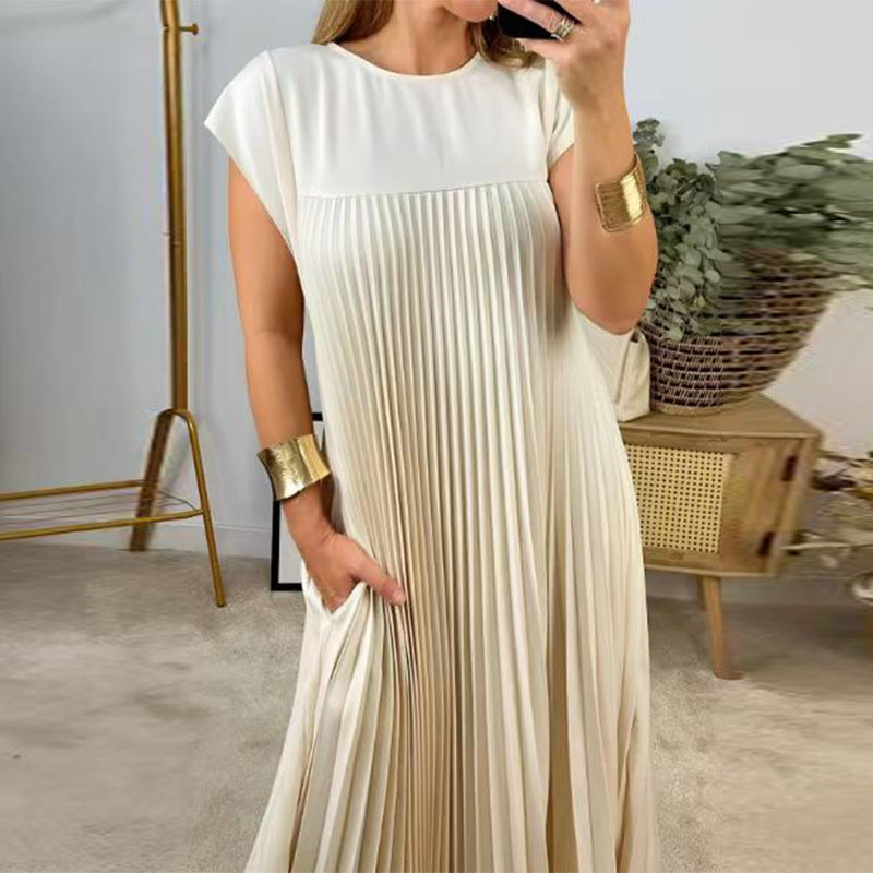 Robe Ample Unie Élégante