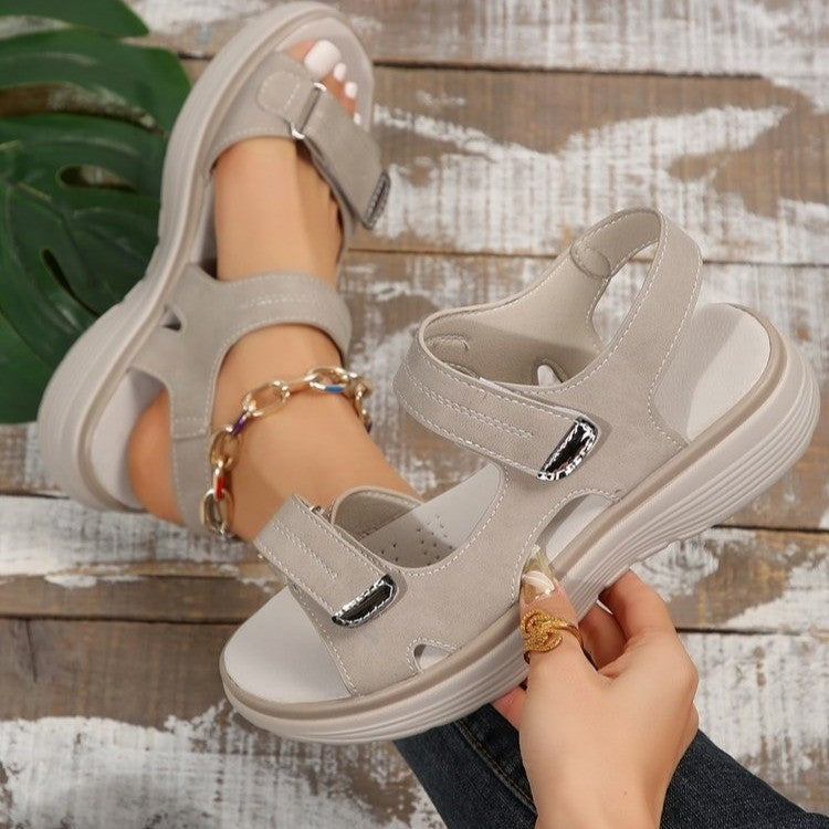 Sandales Velcro Confort Légères