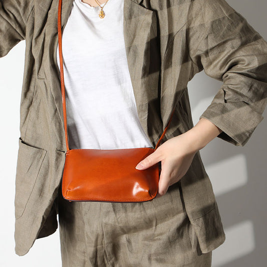 Mini Sac Épaule Cuir Vintage