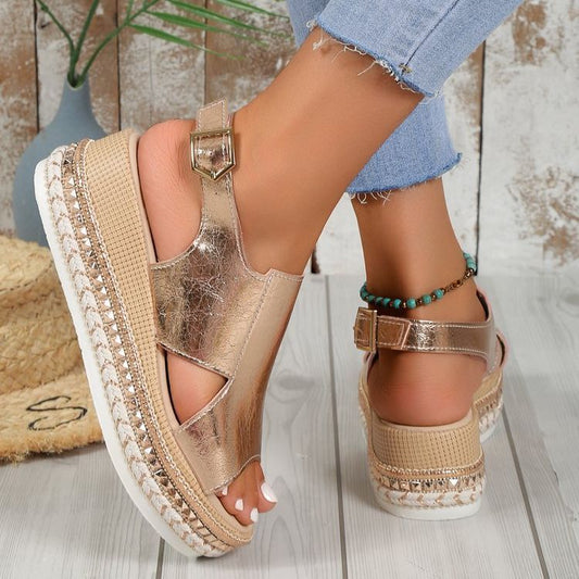 Sandales D'été Brillantes – Design Ajourné