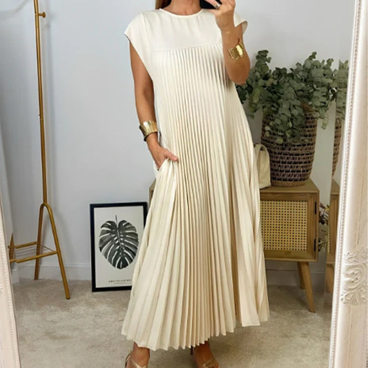 Robe Ample Unie Élégante