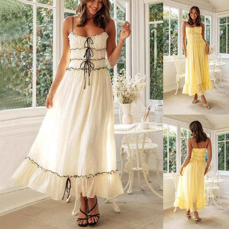 robe longue bretelles